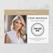 プロフェッショナルクラフト紙ユアシティエテ実在ート ポストカード (正面)