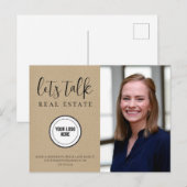 プロフェッショナルクラフト紙実在エテートマーケティング ポストカード (正面/裏面)