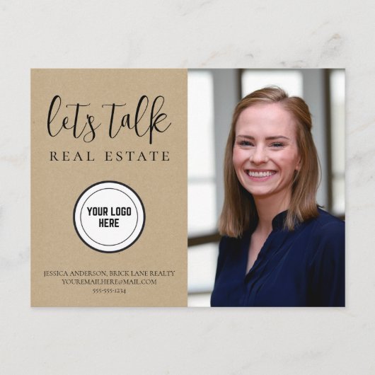 プロフェッショナルクラフト紙実在エテートマーケティング ポストカード (正面)