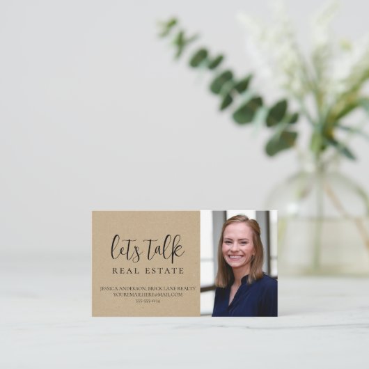 プロフェッショナルクラフト紙実在エテート 名刺 (スタンド正面)