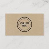 プロフェッショナルクラフト紙実在エテート 名刺 (裏面)