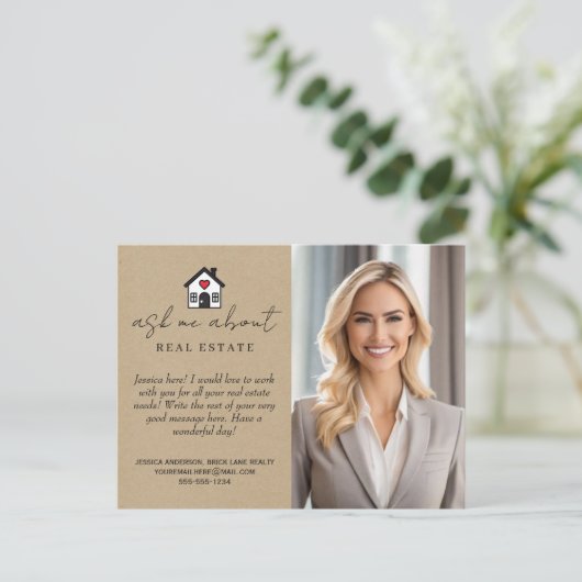 プロフェッショナルクラフト頼紙エステート実在について ポストカード (スタンド正面)