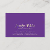 プロフェッショナルクリエイティブエレガントパールフィニッシュデラックス 名刺 (正面)