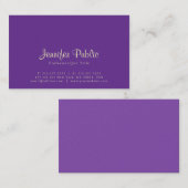 プロフェッショナルクリエイティブエレガントパールフィニッシュデラックス 名刺 (正面/裏面)