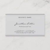 プロフェッショナルクリエイティブスクリプトミニマルエレガントリスト 名刺 (裏面)