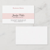 プロフェッショナルクリエイティブデザインエレガントピンクモダン色 名刺 (正面/裏面)