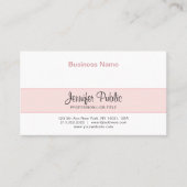 プロフェッショナルクリエイティブデザインエレガントピンクモダン色 名刺 (正面)