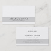 プロフェッショナルクリエイティブデザイングレーカンパニープレーン 名刺 (正面/裏面)