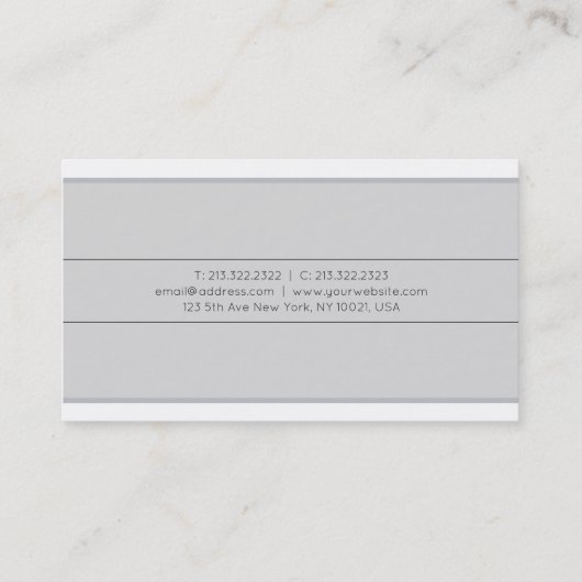 プロフェッショナルクリエイティブデザイングレープレーントレンディー 名刺 (裏面)