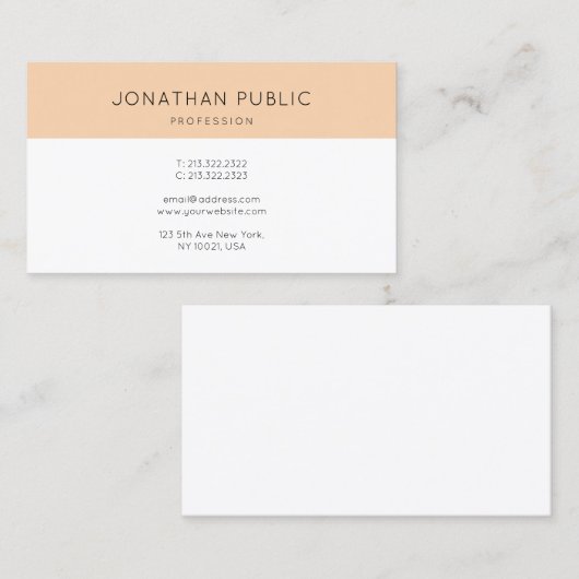 プロフェッショナルクリエイティブデザインプモダンラお洒落イン 名刺 (正面/裏面)