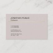 プロフェッショナルクリエイティブデザインミニマリストプレーンラックス 名刺 (正面)
