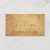 プロフェッショナルクリエイティブヒストリカルプレーンラグジュアリー 名刺 (裏面)