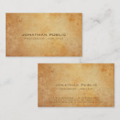 プロフェッショナルクリエイティブヒストリカルプレーンラグジュアリー 名刺 (正面/裏面)