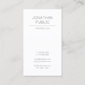 プロフェッショナルクリエイティブプモダンラお洒落インラグジュアリー 名刺 (裏面)