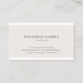 プロフェッショナルクリエイティブミニマルデザインプレーン 名刺 (正面)