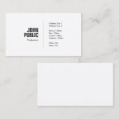 プロフェッショナルクリエイティブミニマルトレンディーグラフィック平野 名刺 (正面/裏面)