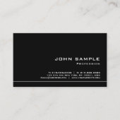 プロフェッショナルクリエイティブモダン白黒テンプレート 名刺 (正面)