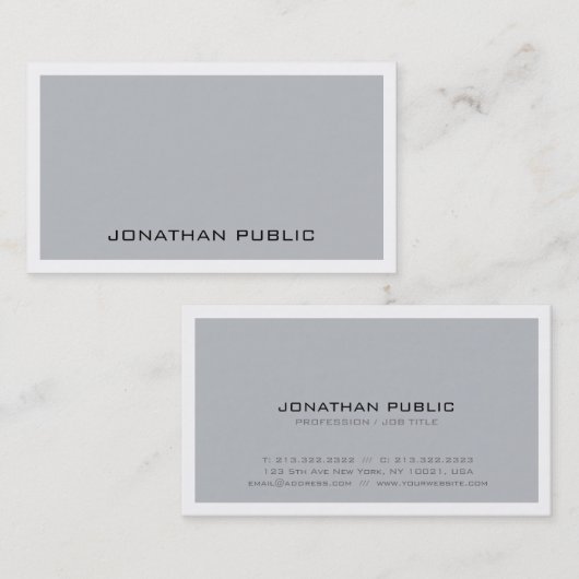 プロフェッショナルクリエイティブモノグラムのデザイントレンディー 名刺 (正面/裏面)