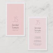 プロフェッショナルクリエイティブモノグラムデザインクリーンプレーン 名刺 (正面/裏面)