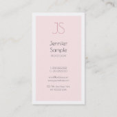 プロフェッショナルクリエイティブモノグラムデザインクリーンプレーン 名刺 (裏面)