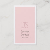 プロフェッショナルクリエイティブモノグラムデザインクリーンプレーン 名刺 (正面)