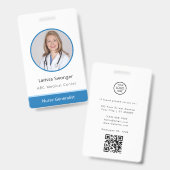 プロフェッショナルクリニック病院従業員ID名 バッジ (正面＆裏面)