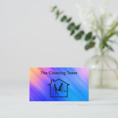 プロフェッショナルクリーニングサービスの名刺 名刺 (スタンド正面)