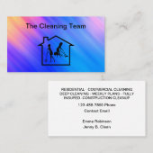 プロフェッショナルクリーニングサービスの名刺 名刺 (正面/裏面)