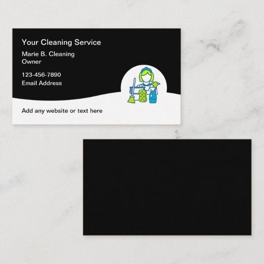 プロフェッショナルクリーニングサービスの名刺 名刺 (正面/裏面)