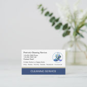 プロフェッショナルクリーニングサービスの名刺（新規） 名刺 (スタンド正面)