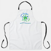 プロフェッショナルクリーニングサービスの緑の青のロゴ エプロン (正面)