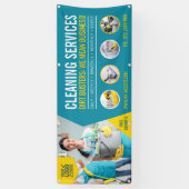 プロフェッショナルクリーニングサービスバナー 横断幕 (縦)