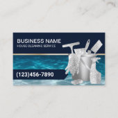 プロフェッショナルクリーニングサービスブルーハウスキーピング 名刺 (正面)