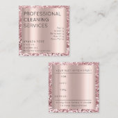 プロフェッショナルクリーニングサービスレジデンスメイドロゴ 予約カード (正面/裏面)