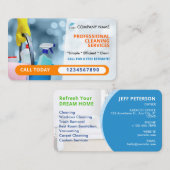プロフェッショナルクリーニングサービス名刺 名刺 (正面/裏面)