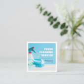 プロフェッショナルクリーニングサービス用品 スクエア名刺 (スタンド正面)