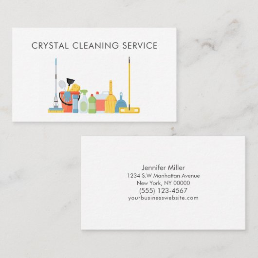 プロフェッショナルクリーニングサービス用品 名刺 (正面/裏面)