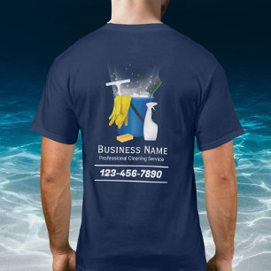 プロフェッショナルクリーニングサービス自動詳細海軍 Tシャツ