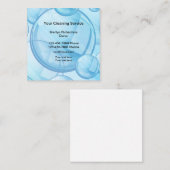 プロフェッショナルクリーニングサービス スクエア名刺 (正面/裏面)