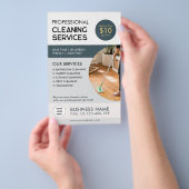 プロフェッショナルクリーニングサービス チラシ (ハンドル)