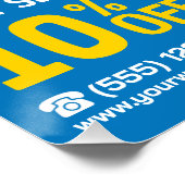 プロフェッショナルクリーニングサービス – （光沢のある仕上げ） ポスター (コーナー)