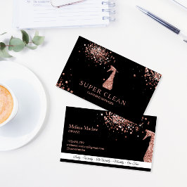 プロフェッショナルクリーニングハ保ウスのスプレーボトル 名刺