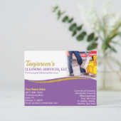 プロフェッショナルクリーニング/清掃作業 ポストカード (スタンド正面)