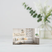 プロフェッショナルクリーンインテリア住宅清掃サービス 名刺 (スタンド正面)