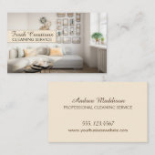プロフェッショナルクリーンインテリア住宅清掃サービス 名刺 (正面/裏面)