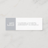 プロフェッショナルクリーンシックトレンディーモノグラムプレーン スキニー名刺 (裏面)