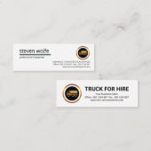 プロフェッショナルクリーンシンプルトラックのレンタル スキニー名刺 (正面/裏面)