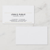 プロフェッショナルクリーンデザイン金ゴールドストライプモダン 名刺 (正面/裏面)