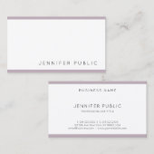 プロフェッショナルクリーンモダンキュートデザインエレガント 名刺 (正面/裏面)