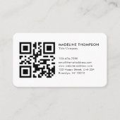 プロフェッショナルクリーン一般企業ロゴQRコード 名刺 (正面)